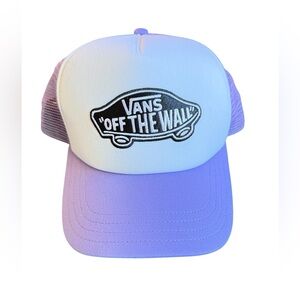 Vans Purple and White Trucker Hat